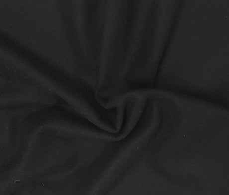 Woven Wool Black Heavyweight 330GSM