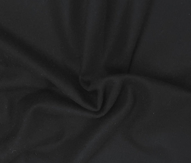 Woven Wool Black Heavyweight 330GSM