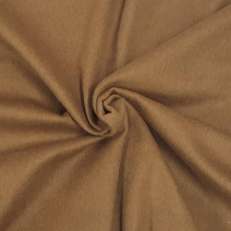 Woven Wool Fabric Lt. Brown