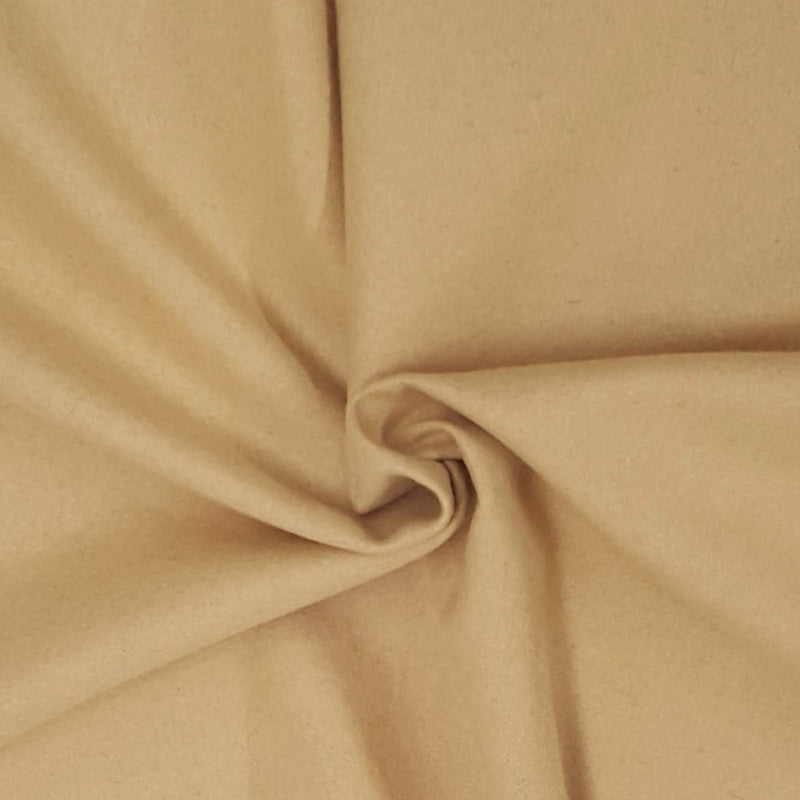 Heavyweight Woven Wool Beige