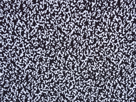 Cotton Rib Knit Black White Camouflage