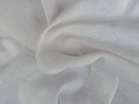 Rib Knit Off White Tubular Cotton Blend