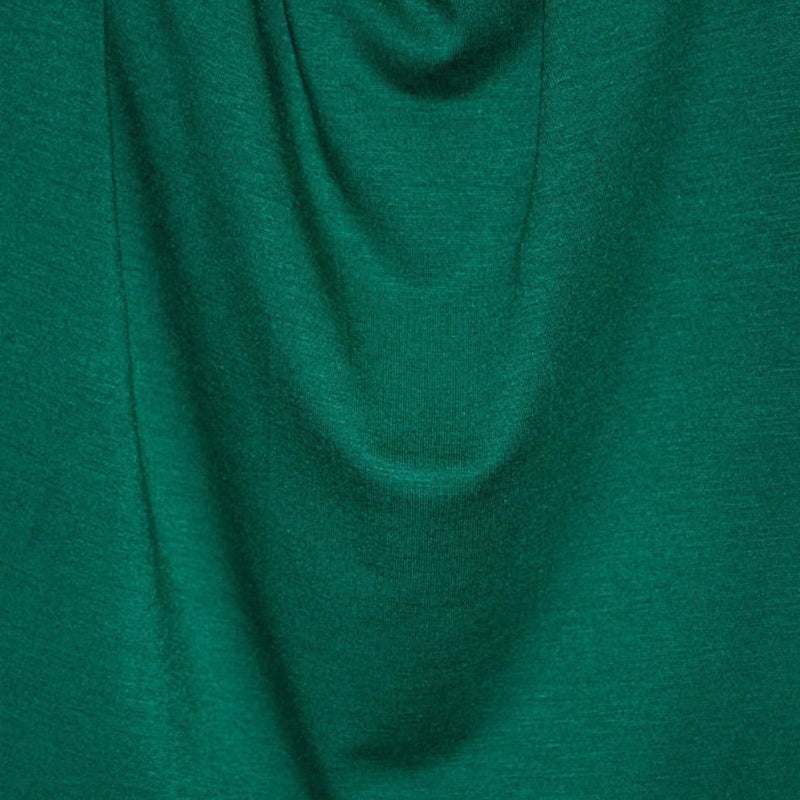 1 Yard Emerald Green Micro Modal Spandex Jersey Fabric Soft Stretch Knit 58-60" Wide