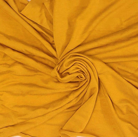Bamboo Spandex Jersey Mustard