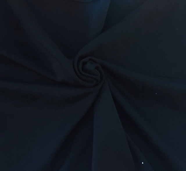 Sweatshirt Fleece Navy Stretch Poly Spandex