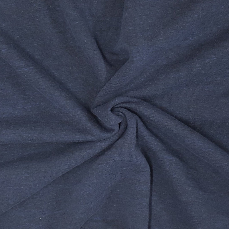 Cotton Fleece Heather Navy