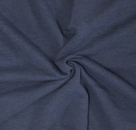 Cotton Fleece Heather Navy