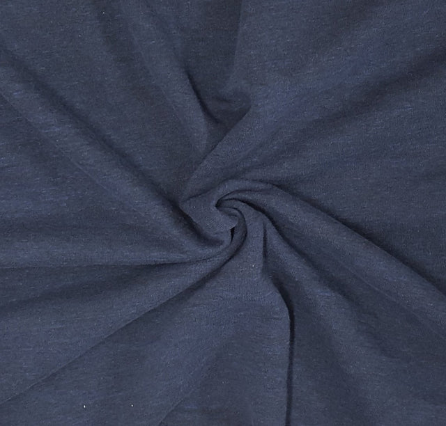 Cotton Fleece Heather Navy