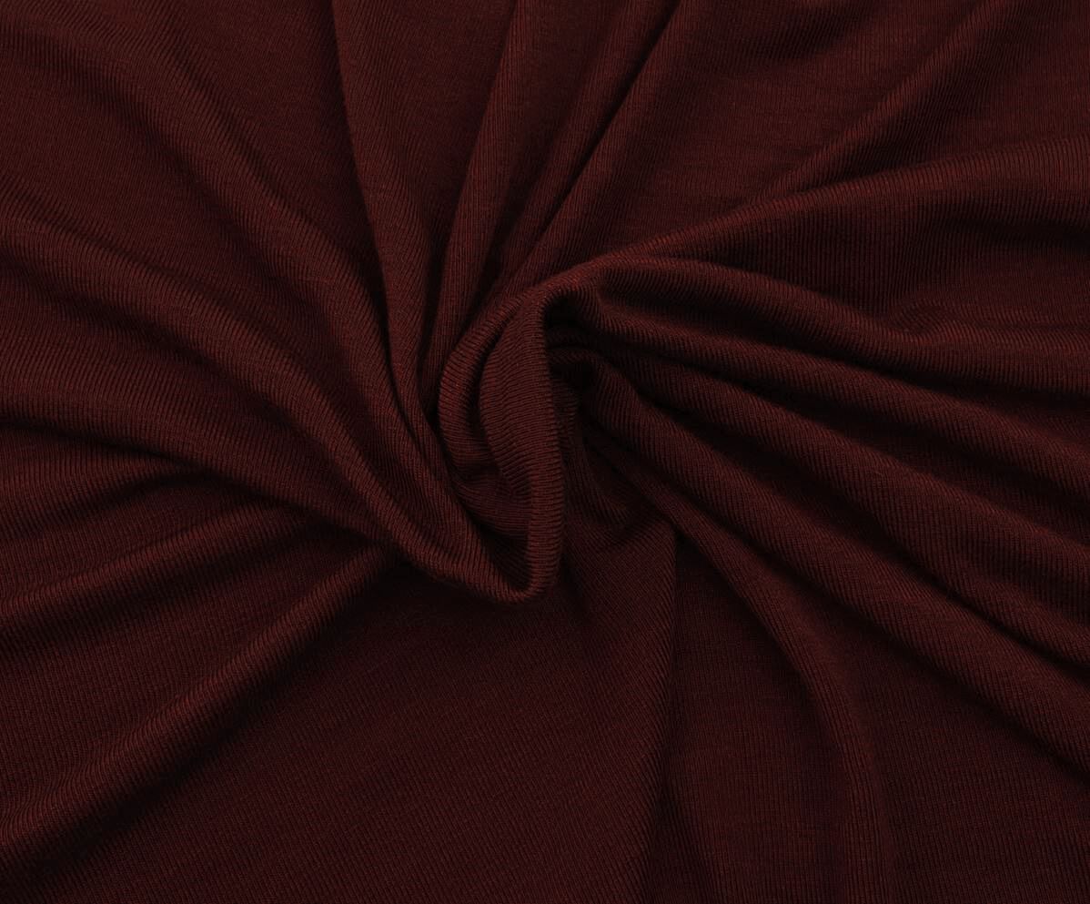 Rib Knit Garnet Rose Modal Cotton Spandex