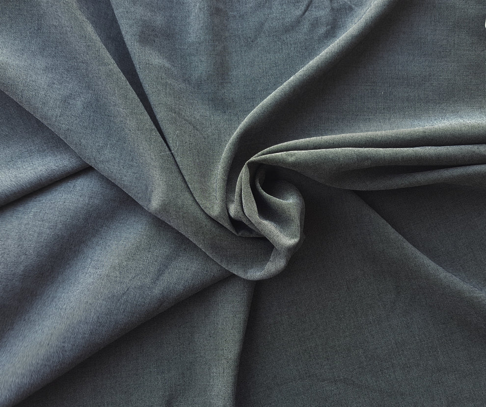 1 Yard Two Tone Black Gray Woven Cotton Stretch Poplin Fabric Durable Lightweight Material For Fashion And Craft Projects