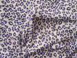 Poly Crepe Purple Cheetah Print