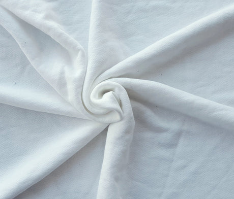 Cotton French Terry Knit Off White