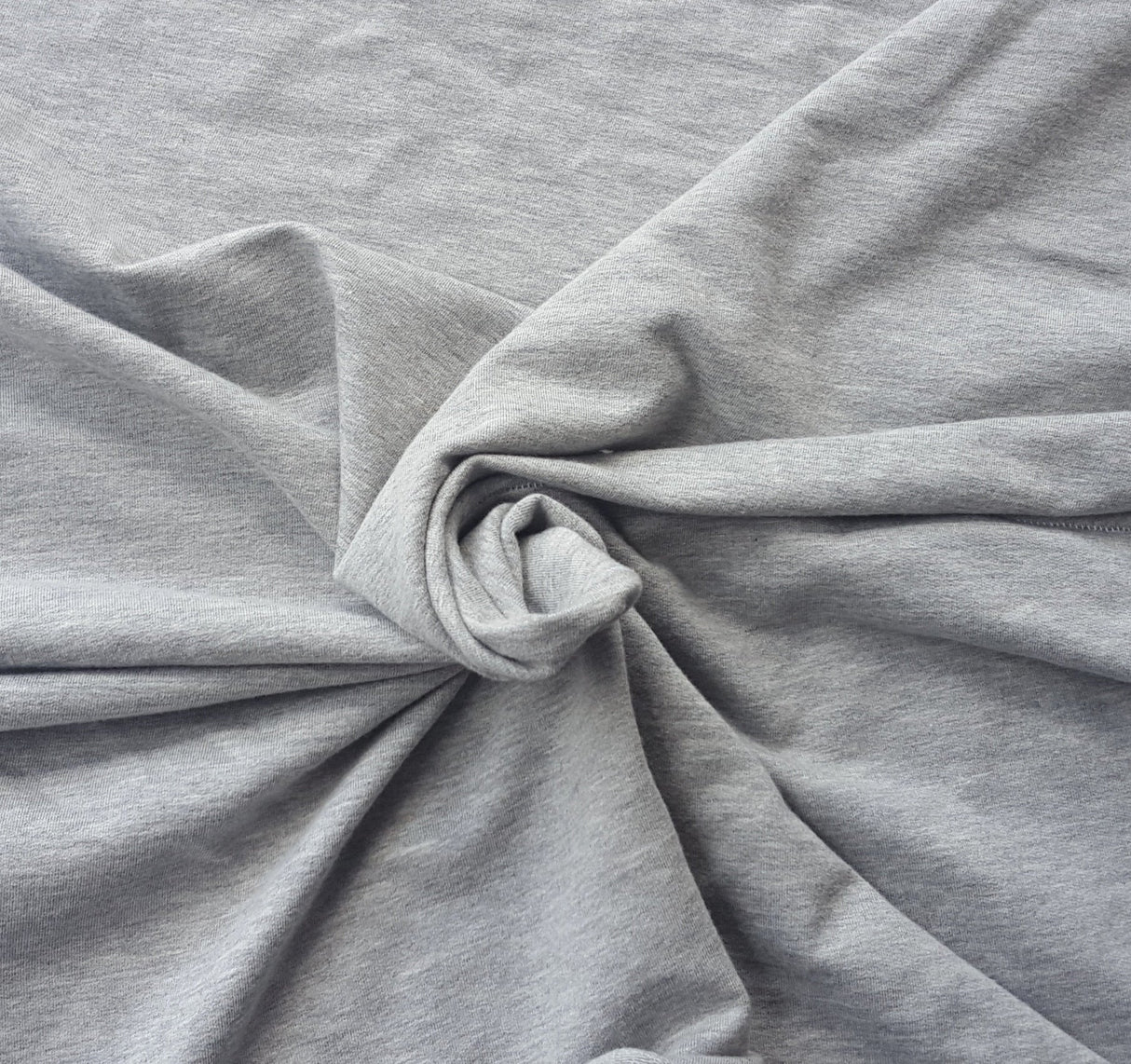 French Terry Heather Gray Modal Cotton Spandex
