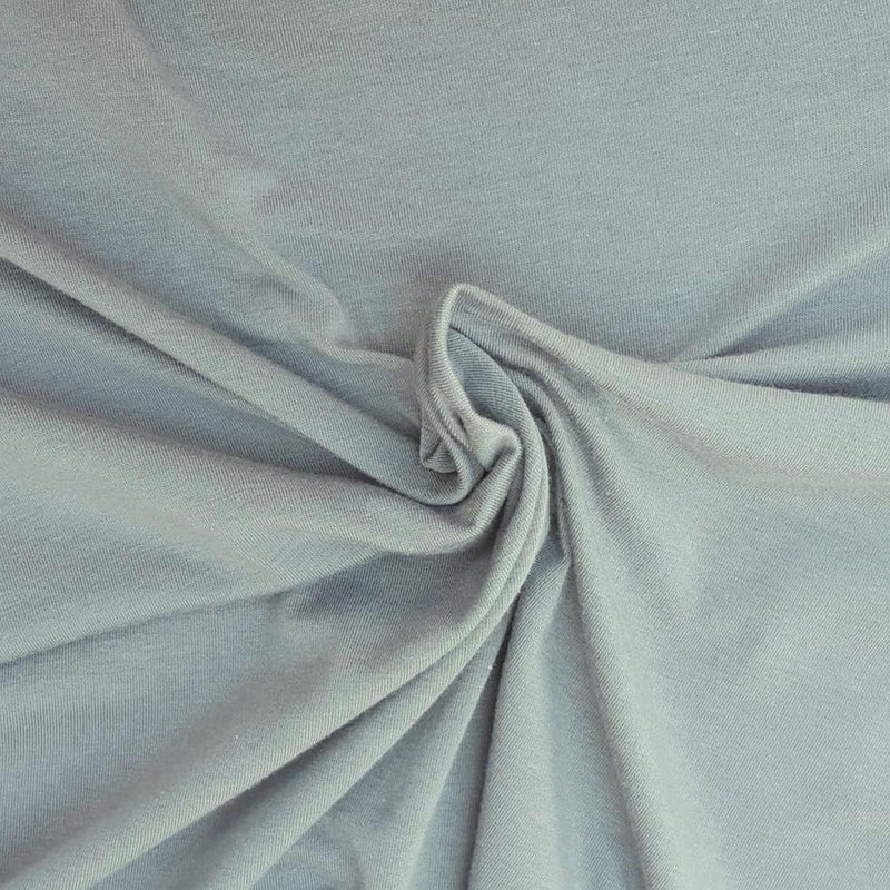 1 Yard Gray Modal Viscose Spandex Jersey Knit Fabric Lightweight Stretchy Soft Material