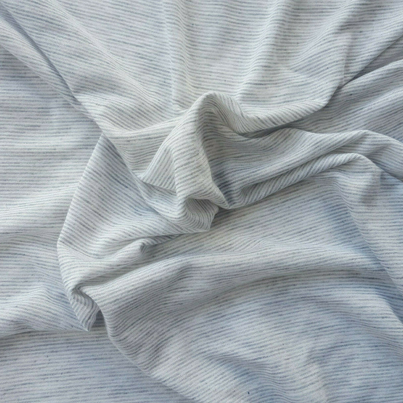 Striped Jersey Knit Gray Off White