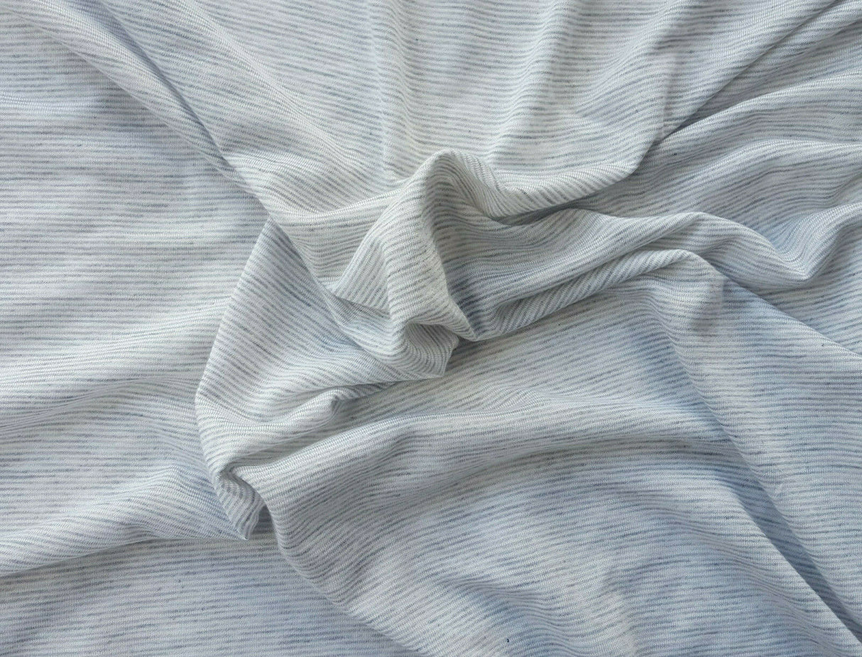 Striped Jersey Knit Gray Off White