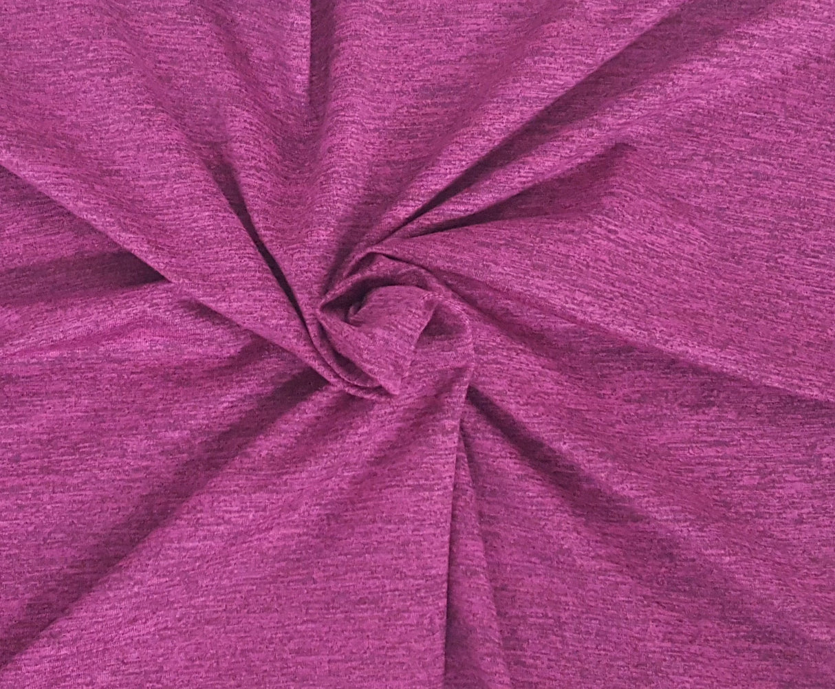 Poly Spandex Jersey Heather Magenta