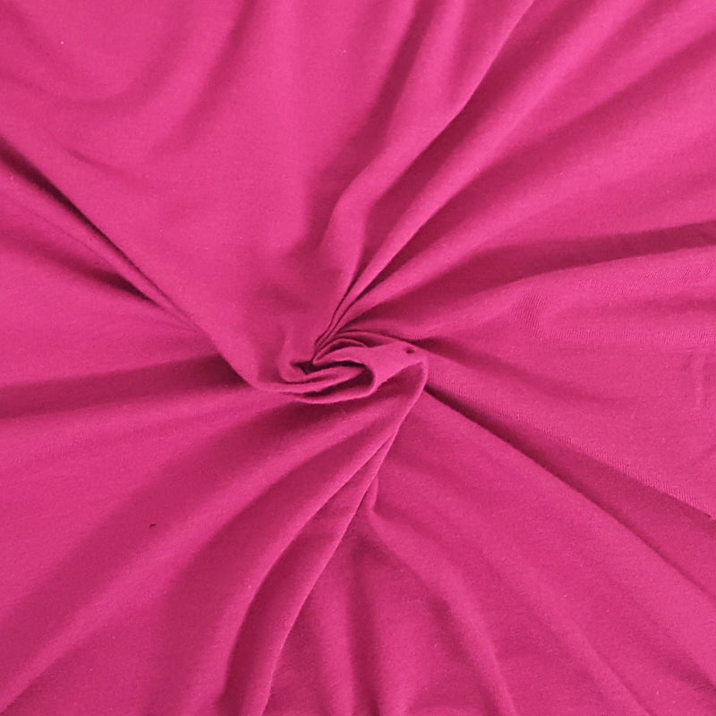 1 Yard Berry Cotton Spandex Jersey Fabric Soft Stretch Knit for Tees, Leggings & Loungewear