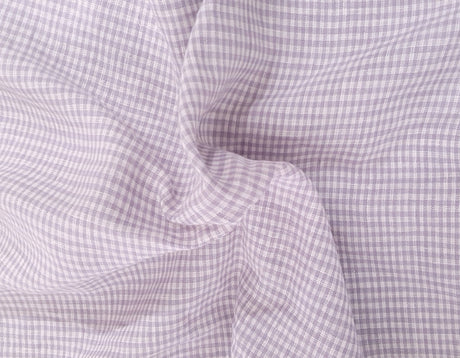 Linen Lavender White Gingham