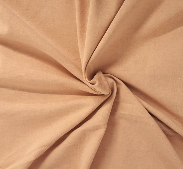 Cotton Jersey Knit Dusty Peach