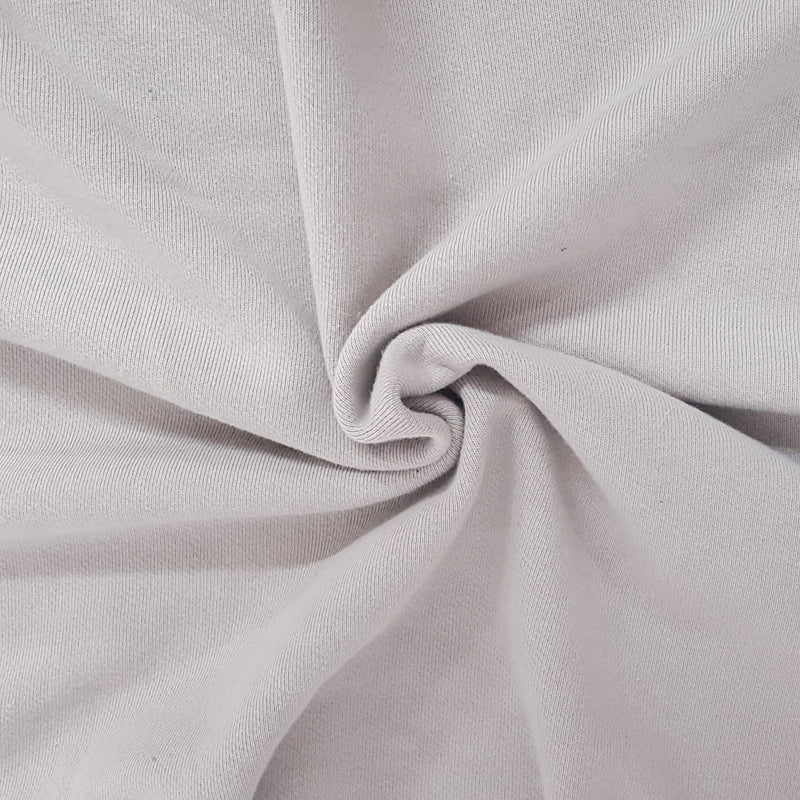 Cotton Fleece Knit Pale Mauve