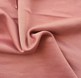 French Terry Knit Metallic Blush