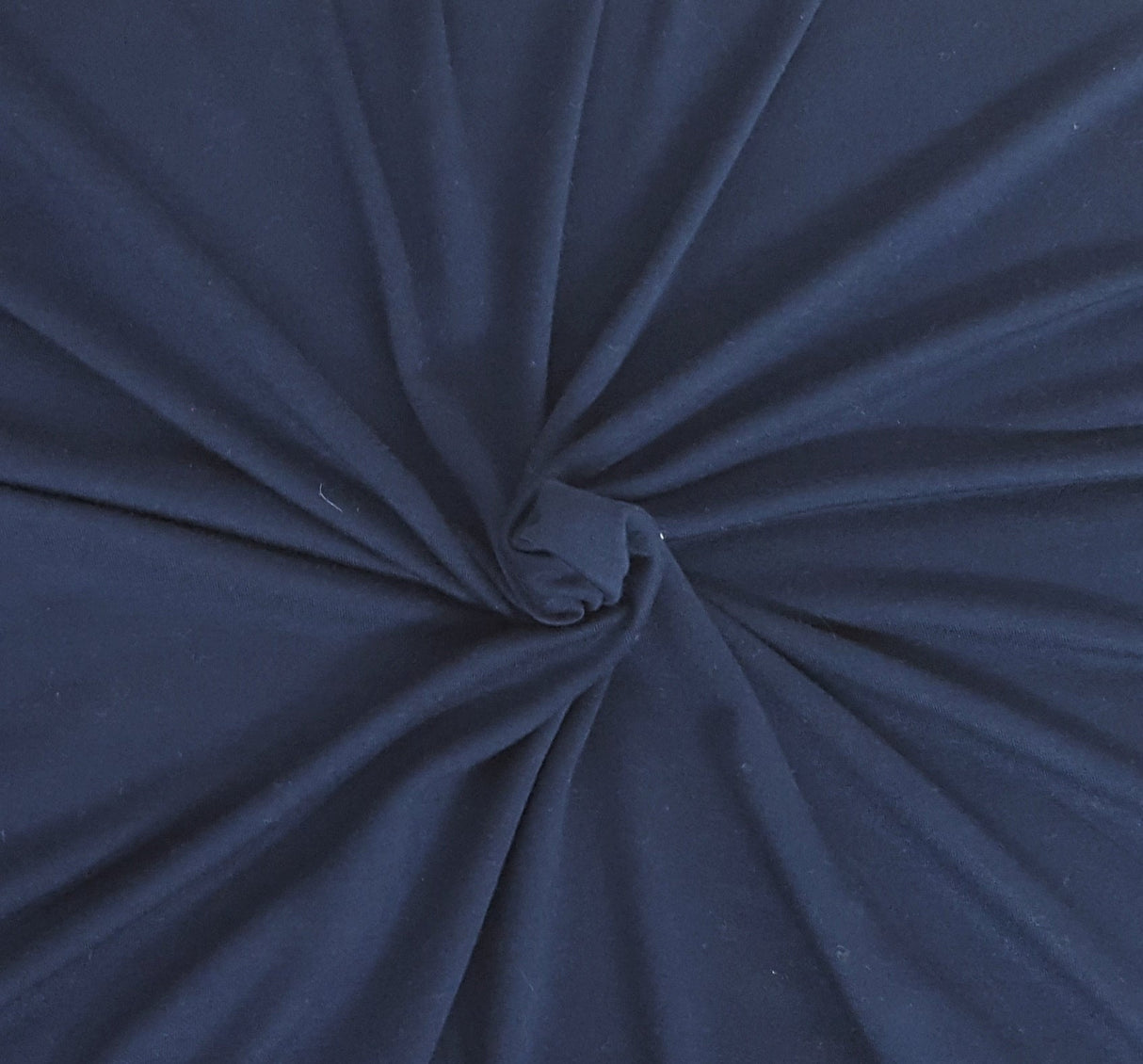 French Terry Port Navy Cotton Modal Spandex