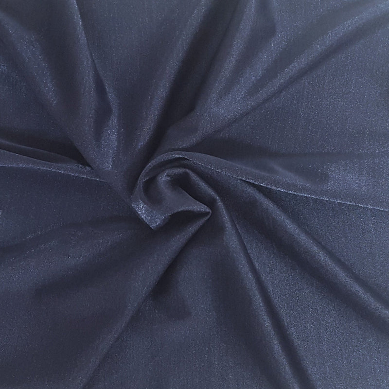 Metallic Navy Poly Spandex Jersey Knit