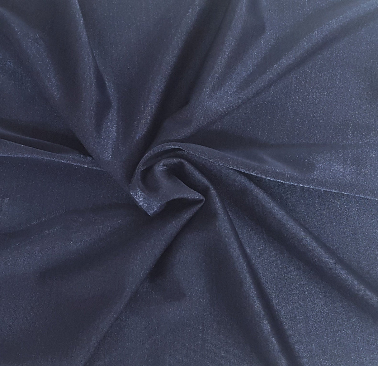Metallic Navy Poly Spandex Jersey Knit