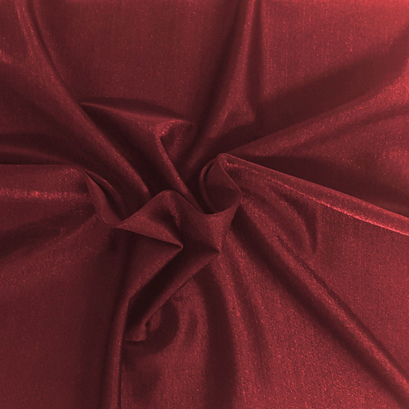 Metallic Wine Poly Spandex Jersey Knit