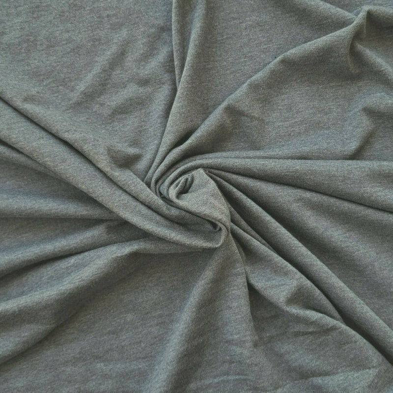 Cotton Blend Jersey Heather Gray