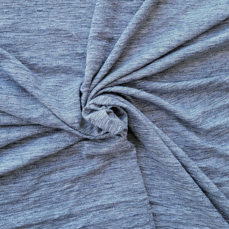 Jacquard Knit Navy Modal Poly