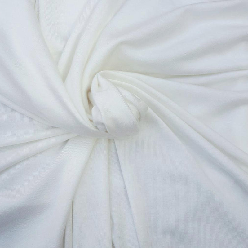 Cotton Spandex Jersey Bleach White