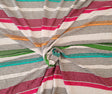 Cotton Jersey Knit Multicolor Stripes