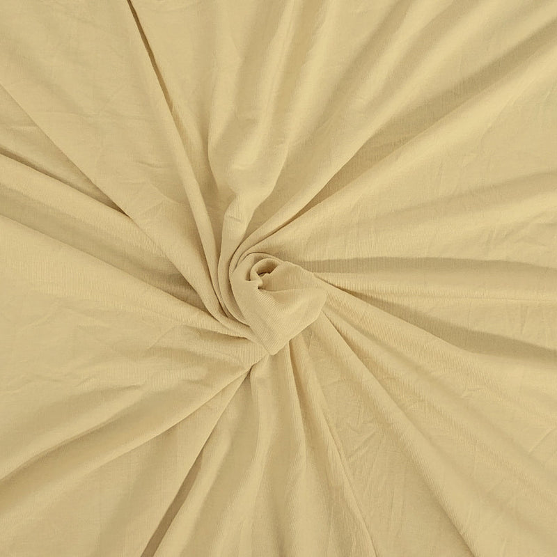 1 Yard Bone Bamboo Spandex Jersey Knit Fabric 60 Inches Wide