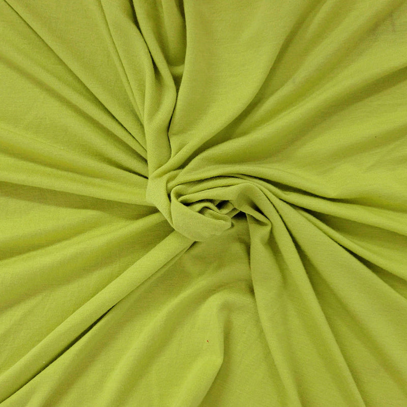 1 Yard Linden Green ProModal Spandex Jersey Knit Fabric Soft Stretch Lightweight