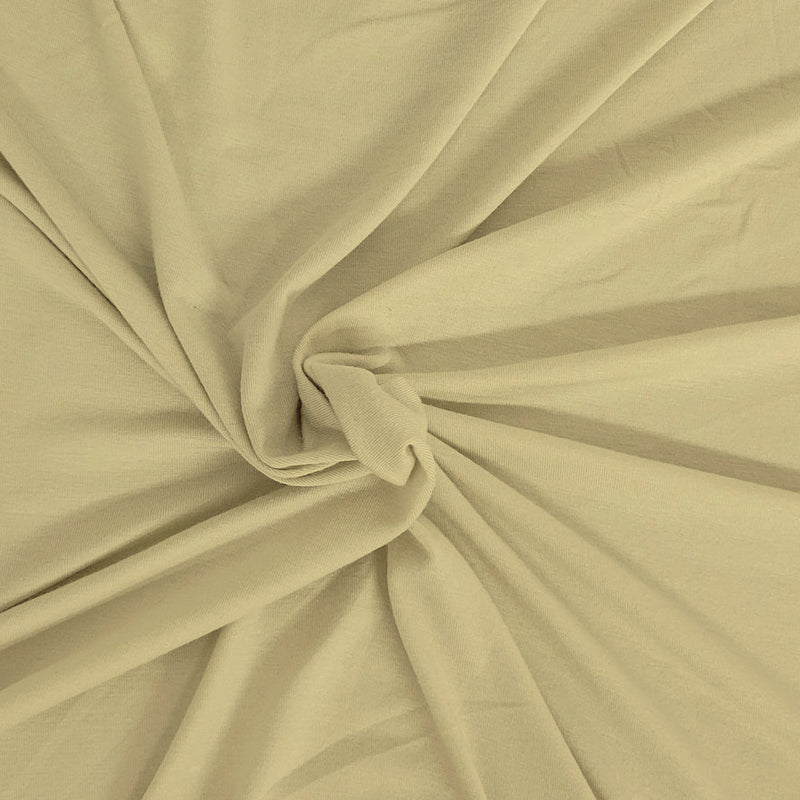 1 Yard Sand Stone ProModal Spandex Jersey Knit Fabric for Apparel, Sleepwear, Loungewear and DIY Crafts