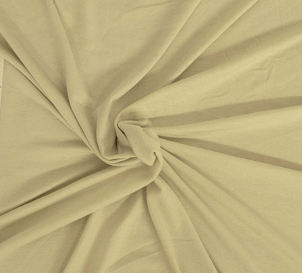 1 Yard Sand Stone ProModal Spandex Jersey Knit Fabric for Apparel, Sleepwear, Loungewear and DIY Crafts