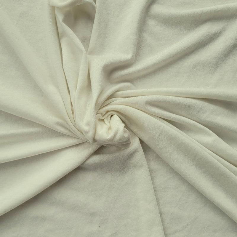Tencel Spandex Jersey Scour White