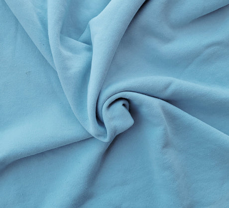 Cotton Sherpa Fleece Baby Blue