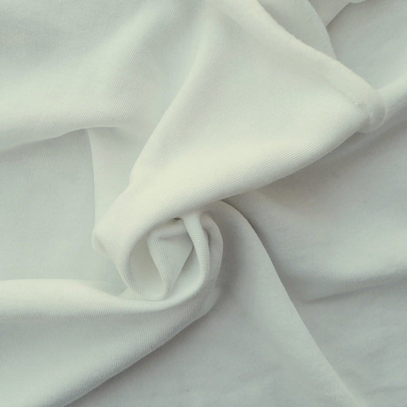 Cotton Fleece Knit Off White