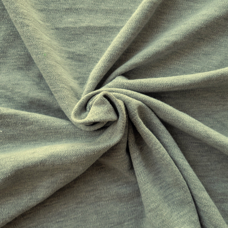 Cotton Pique Heather Gray Fabric
