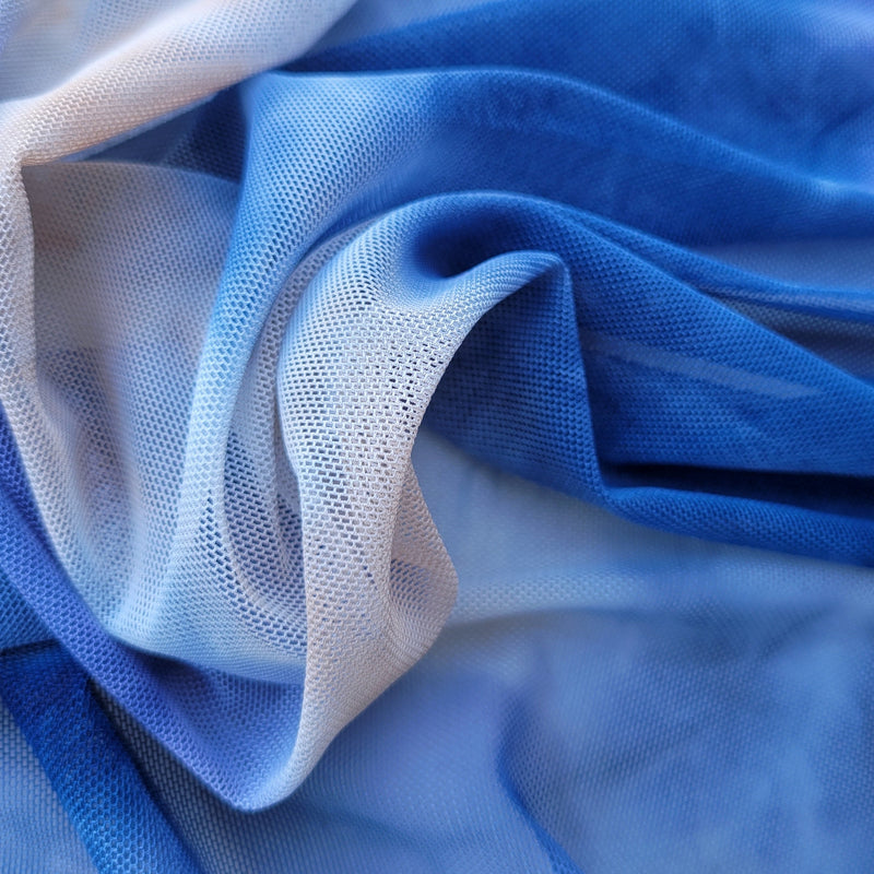 Tie Dye Polyester Spandex Mesh