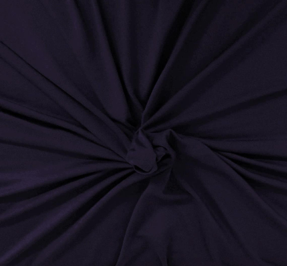 1 Yard Indigo Blue Modal Rayon Spandex Jersey Fabric for Dresses Tops Stretch wear Sewing