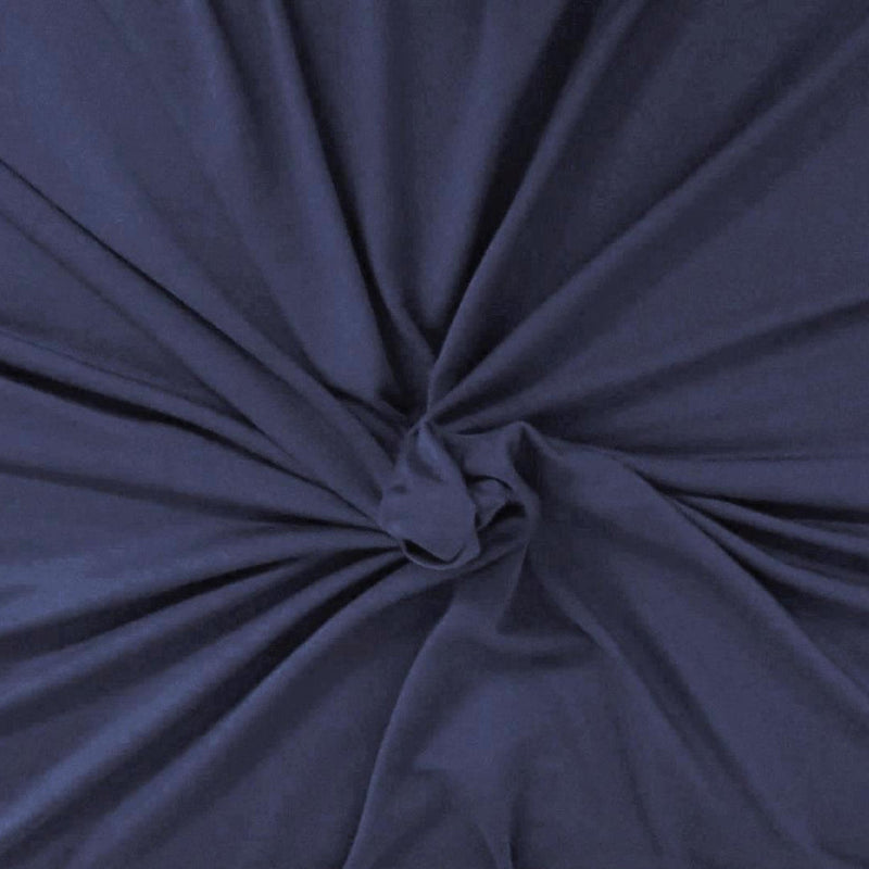 1 Yard Denim Blue Modal Rayon Spandex Jersey Knit Fabric Stretch Drape Apparel Textile