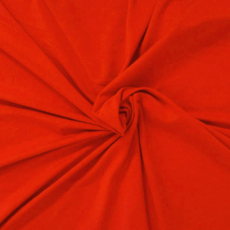 1 Yard Orange Modal Rayon Spandex Jersey Fabric Soft Stretch Knit Material For Dressmaking And Craft Projects