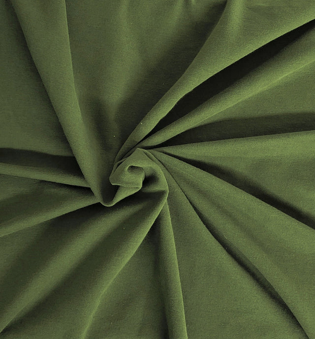 French Terry Olive Supima Cotton Spandex