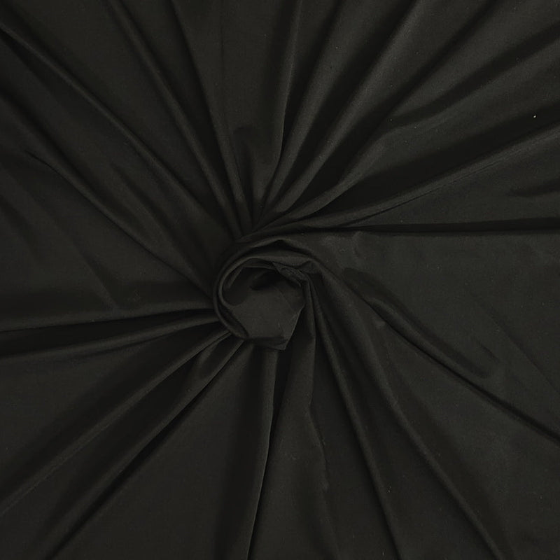 1 Yard Black Nylon Spandex Activewear Jersey Knit Fabric