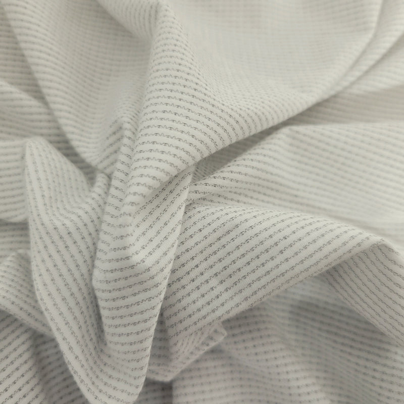 Micro Modal Spandex Mesh Jersey Knit White