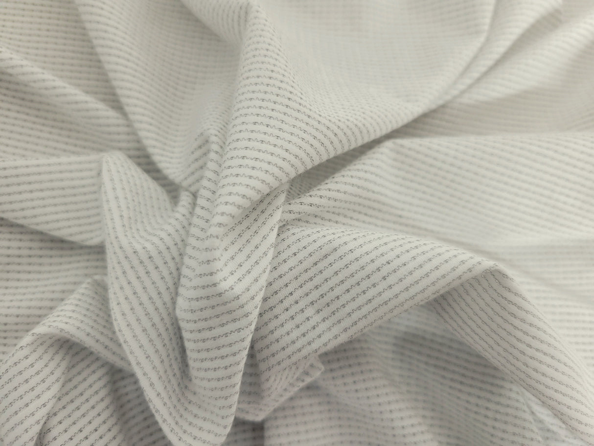 Micro Modal Spandex Mesh Jersey Knit White
